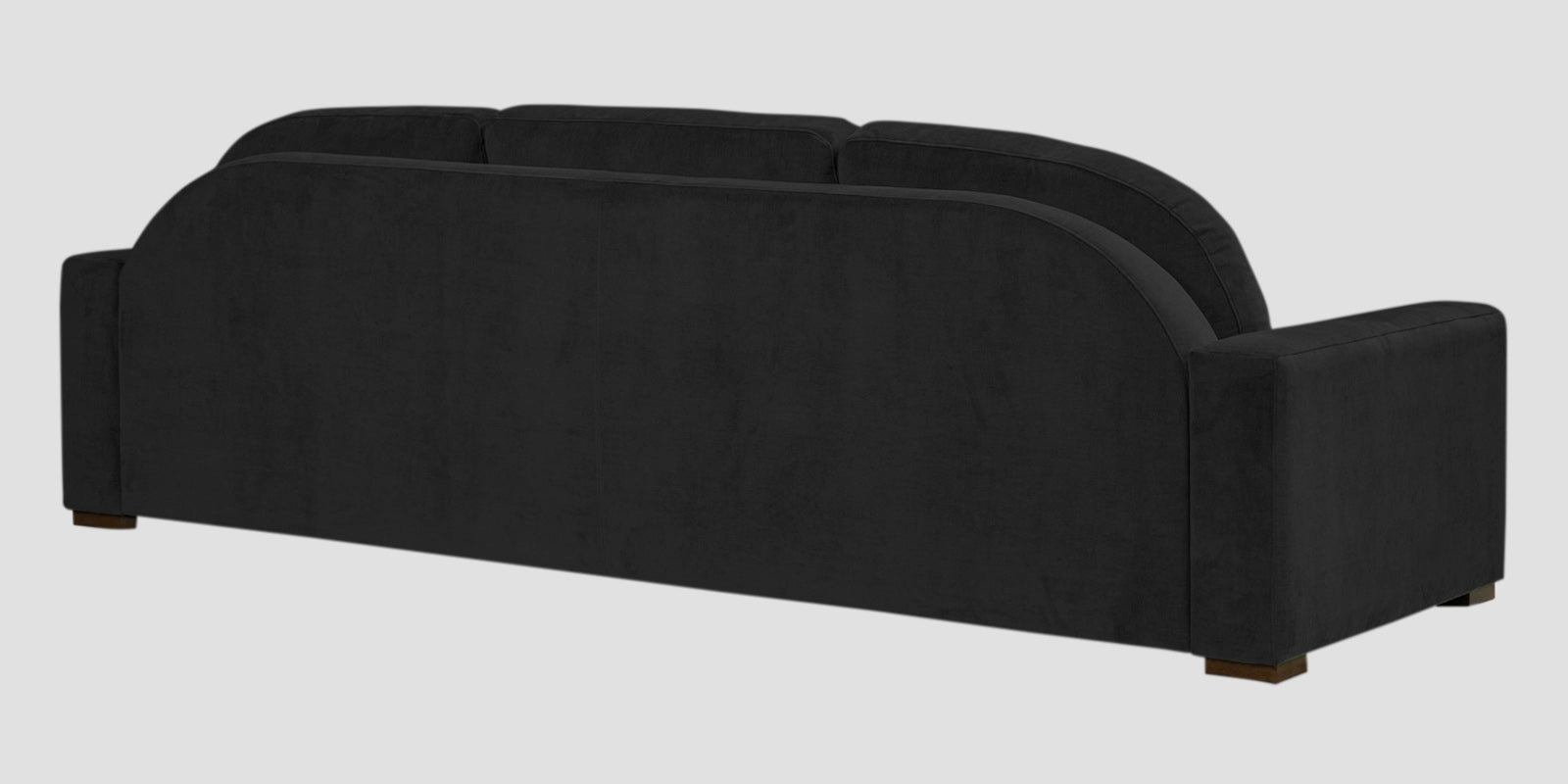 Dara Fabric 3 Seater Sofa In Zed Black Colour - Febonic Living