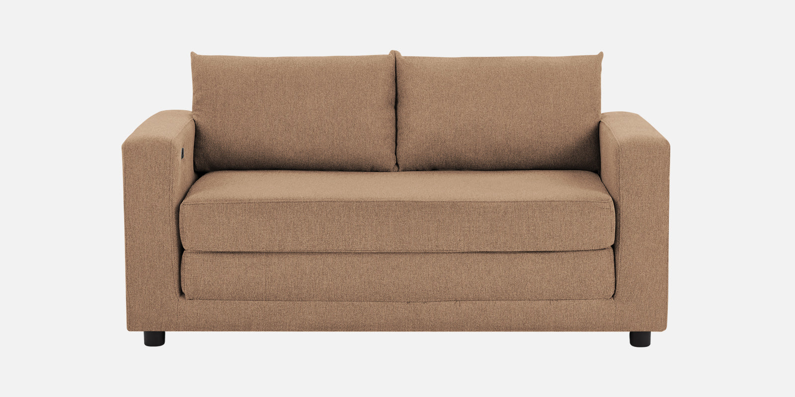 Roman Fabric 3 Seater Foldable Sofa Cum Bed In Cookie Beige Colour With USB Portable Type - Febonic Living