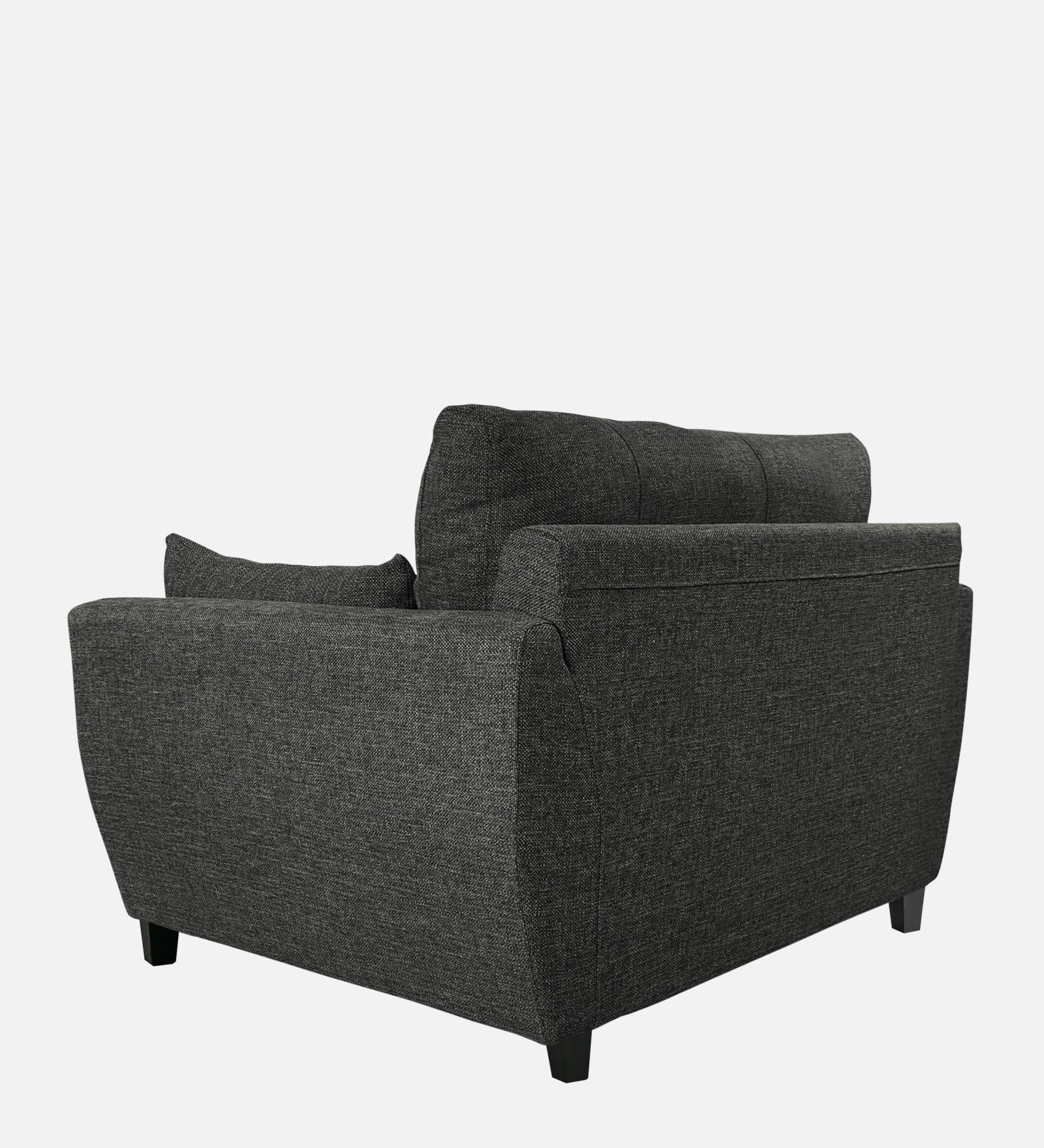 Mario Fabric 1 Seater Sofa In Charcoal Grey Colour - Febonic Living