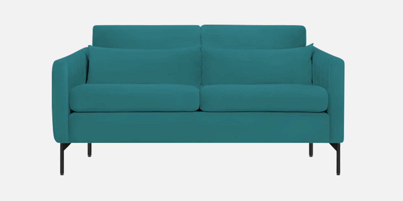 Haru Velvet 2 Seater Sofa In Arabian green Colour - Febonic Living