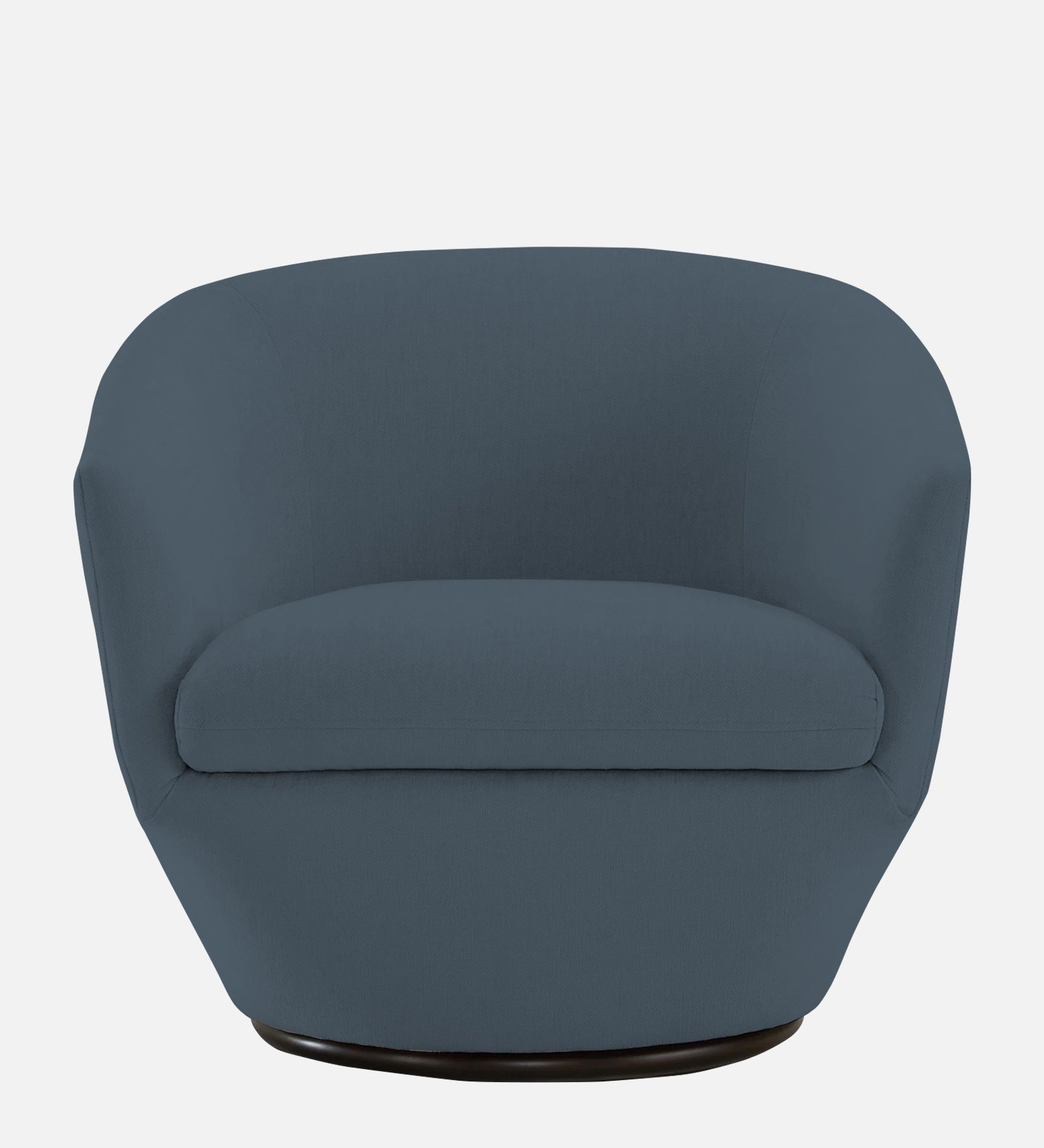 Haddie Velvet Swivel Chair In Oxford Blue Colour - Febonic Living
