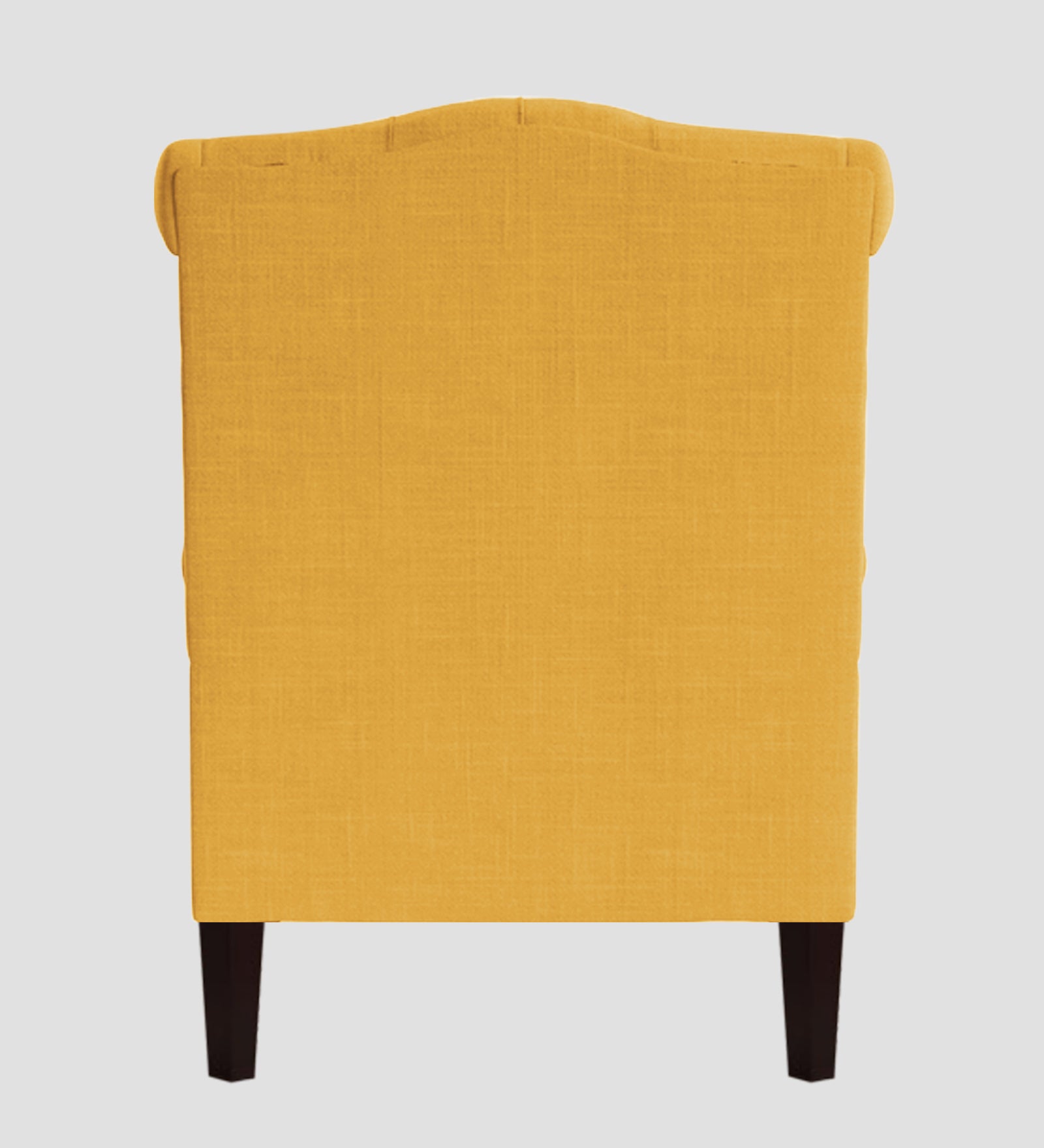 Neyub Fabric Wing Chair In Bold Yellow Colour - Febonic Living