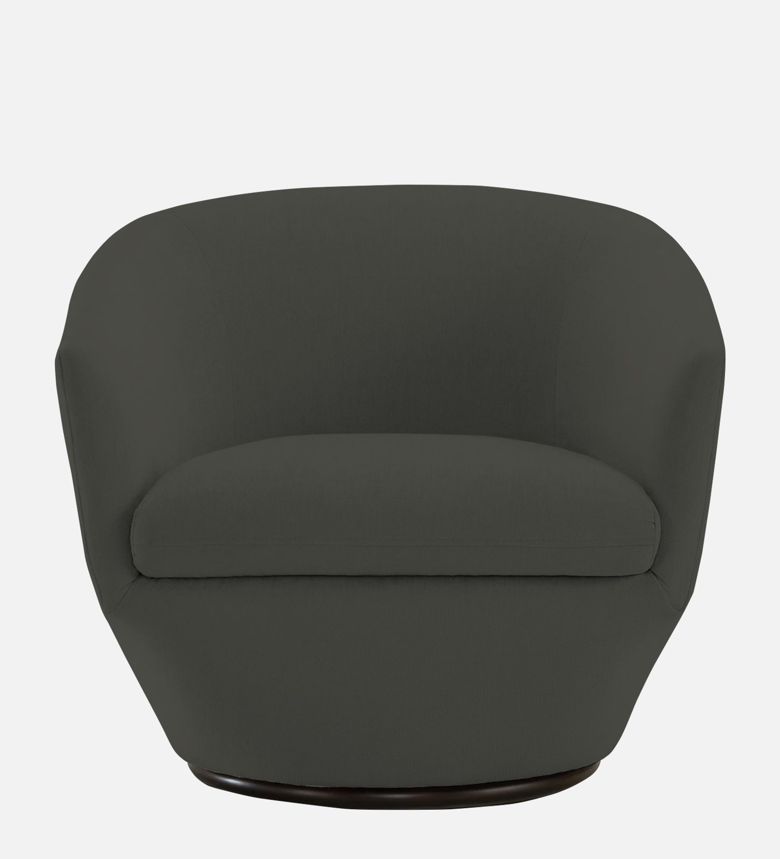 Haddie Velvet Swivel Chair In Hory Grey Colour - Febonic Living