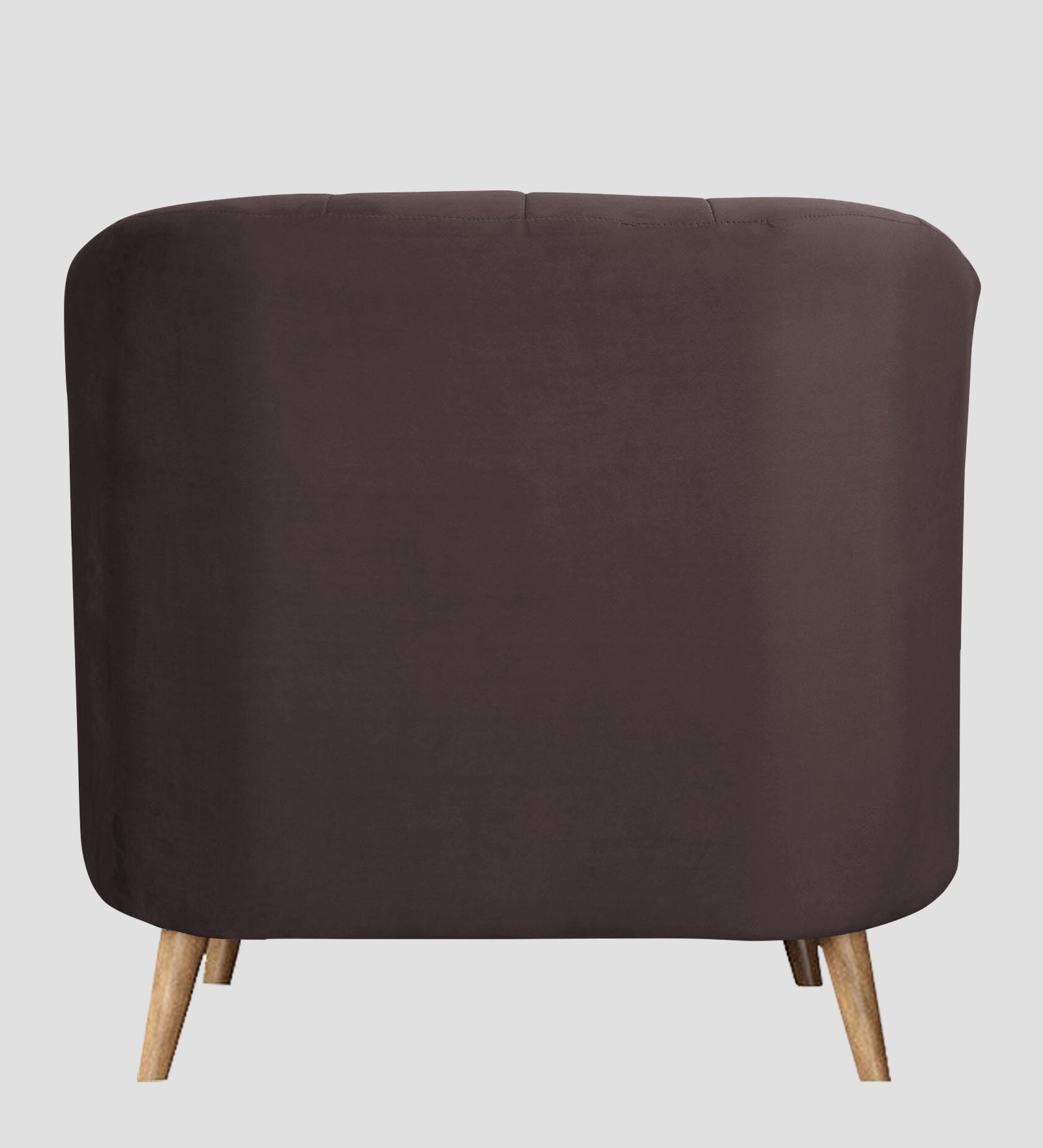 Kaylee Velvet 1 Seater Sofa In Mocha Brown Colour - Febonic Living