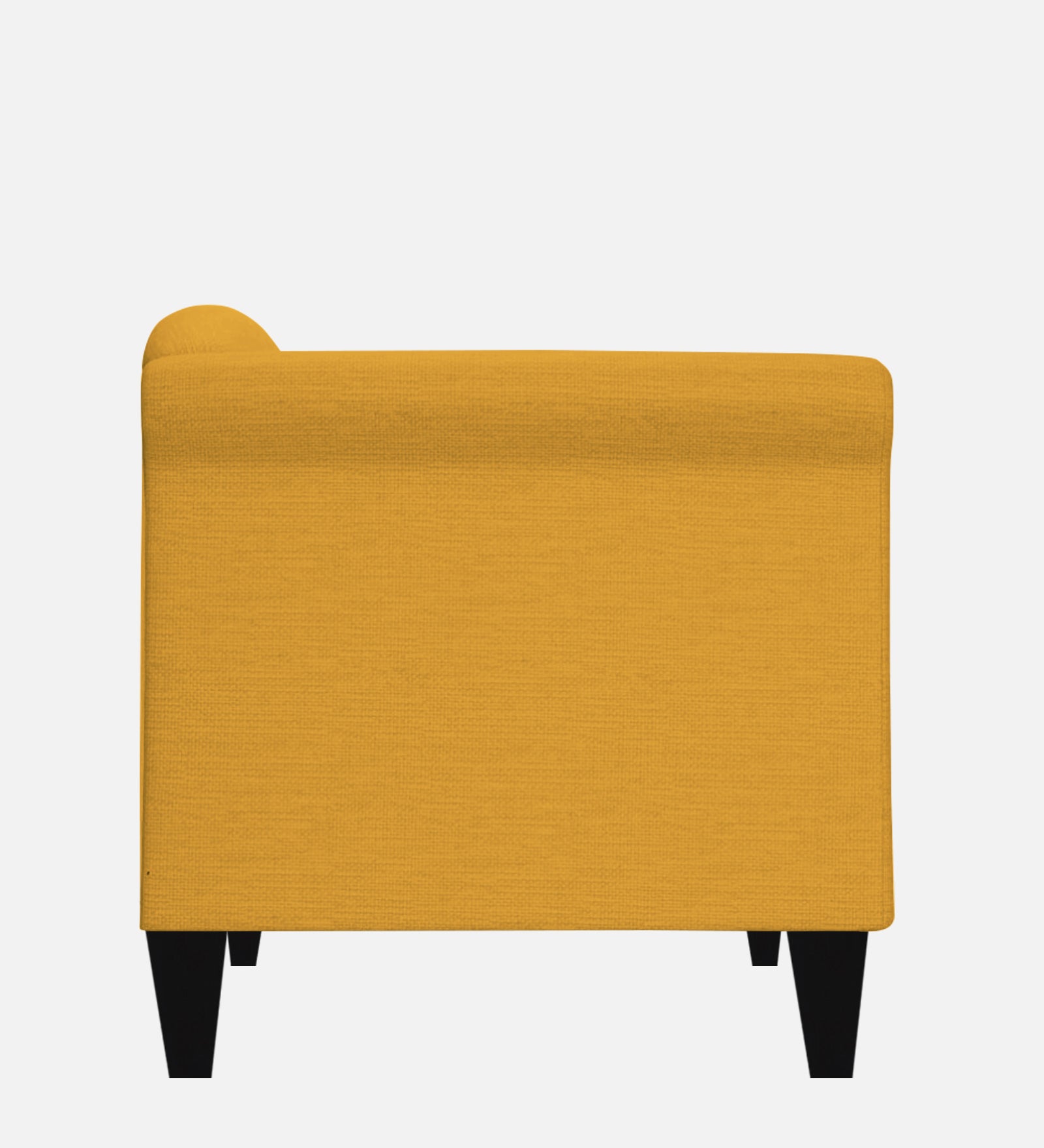 Kimber Fabric 1 Seater Sofa in Bold Yellow Colour