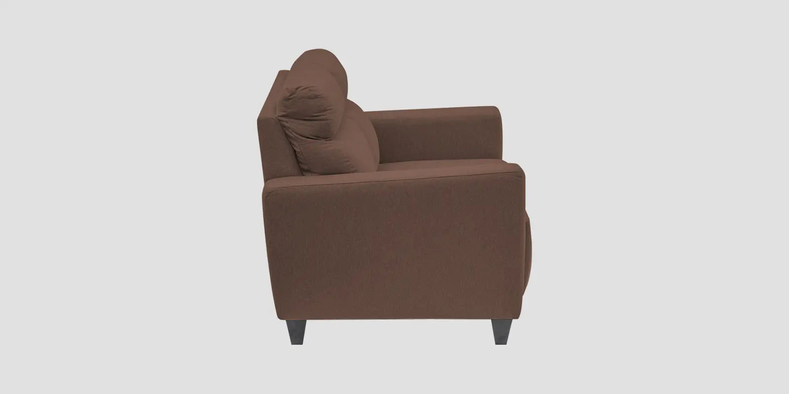 Burban Fabric 2 Seater Sofa In Latte Brown Colour Febonic Living