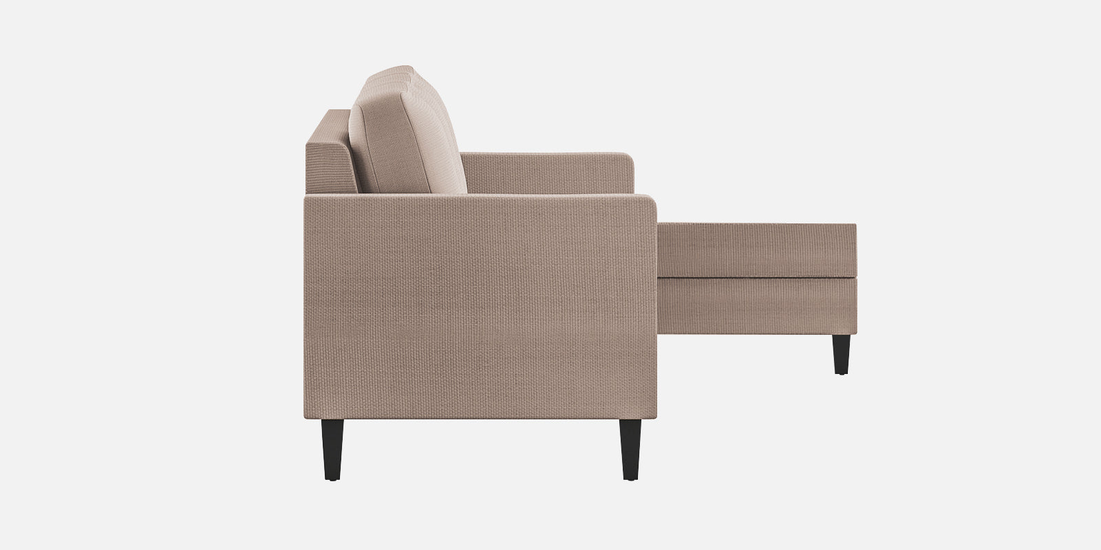 Nori Fabric LHS Sectional Sofa (3+Lounger) In Kadhi Beige Colour - Febonic Living