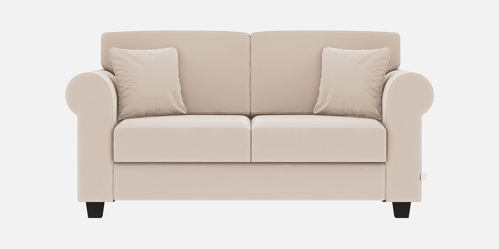Numonk Velvet 2 Seater Sofa In Camel Beige Colour - Febonic Living