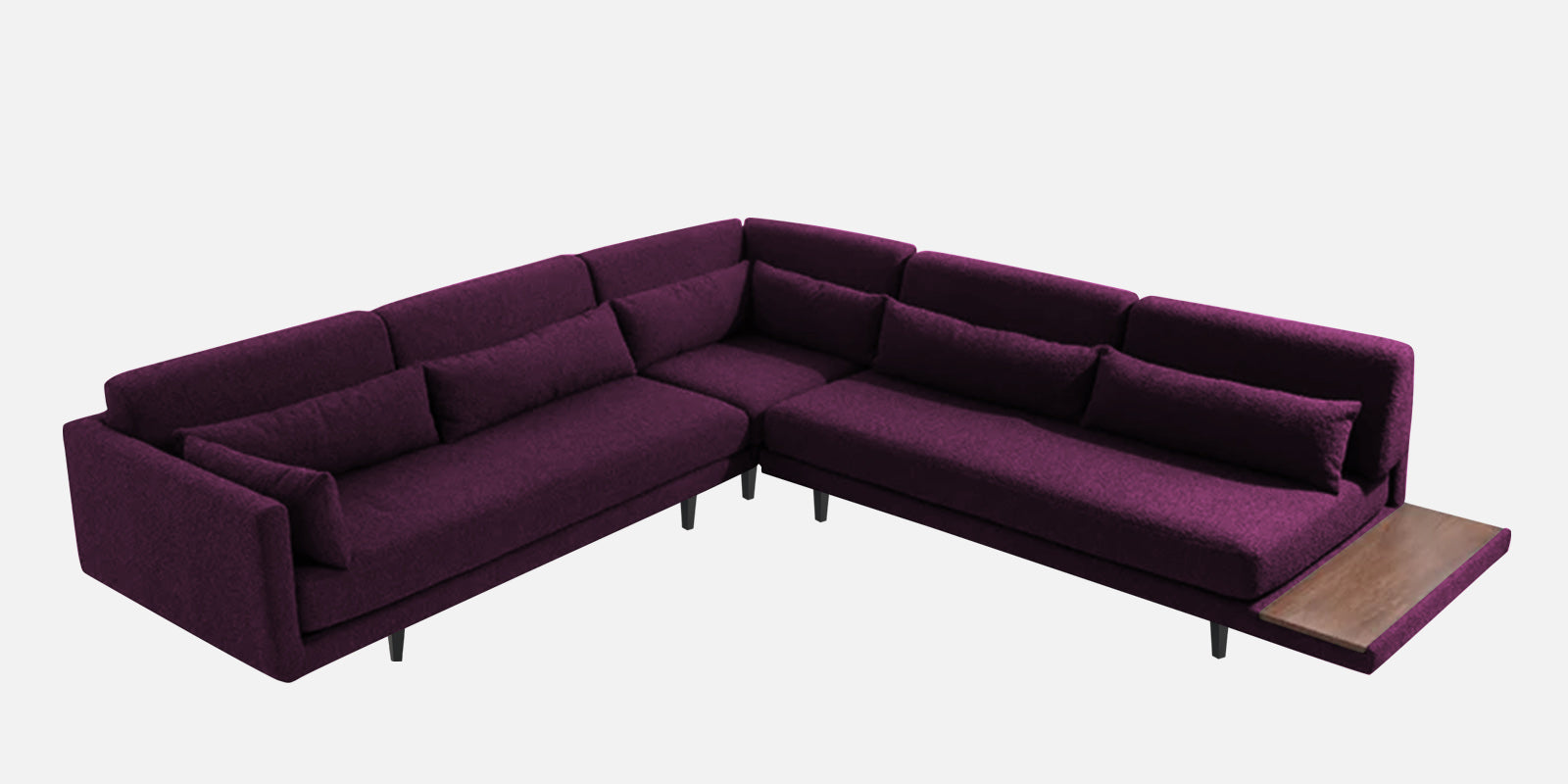 Malta Fabric 6 Seater LHS Corner Sofa In Greek Purple Colour - Febonic Living