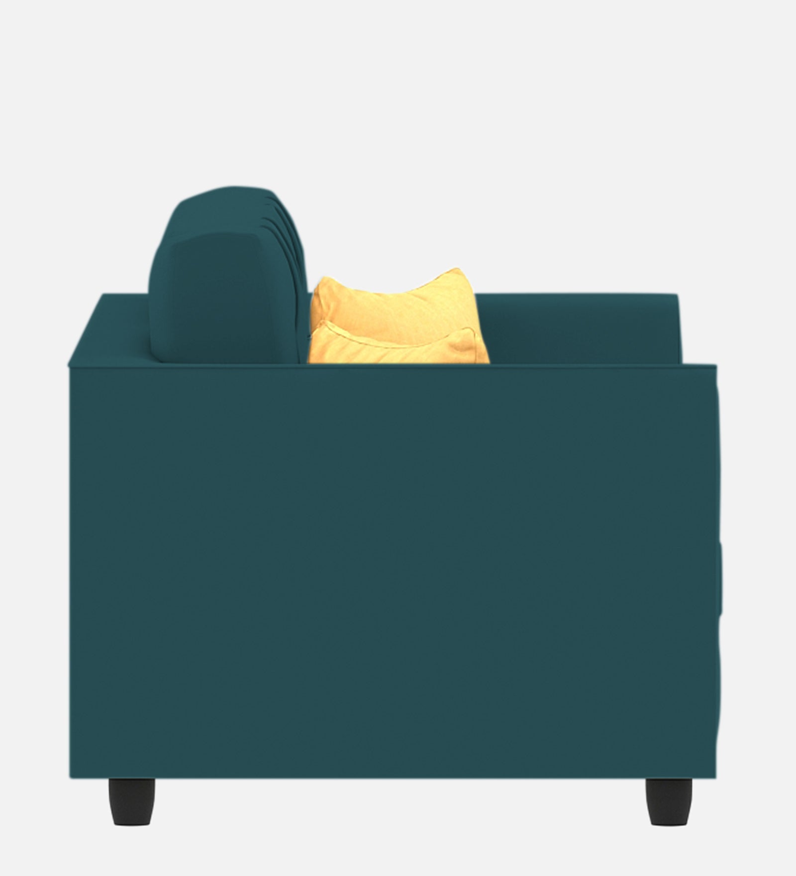Nestin Velvet 1 Seater Sofa In Arabian Green Colour - Febonic Living