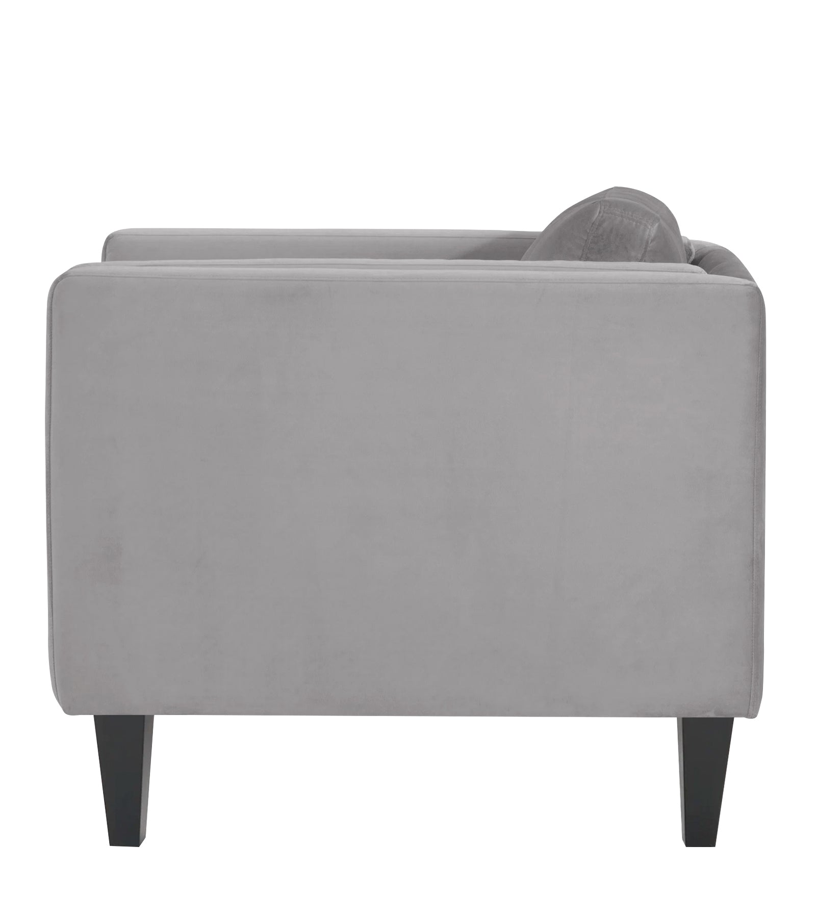 Jasper Velvet 1 Seater Sofa in Concrete grey Colour