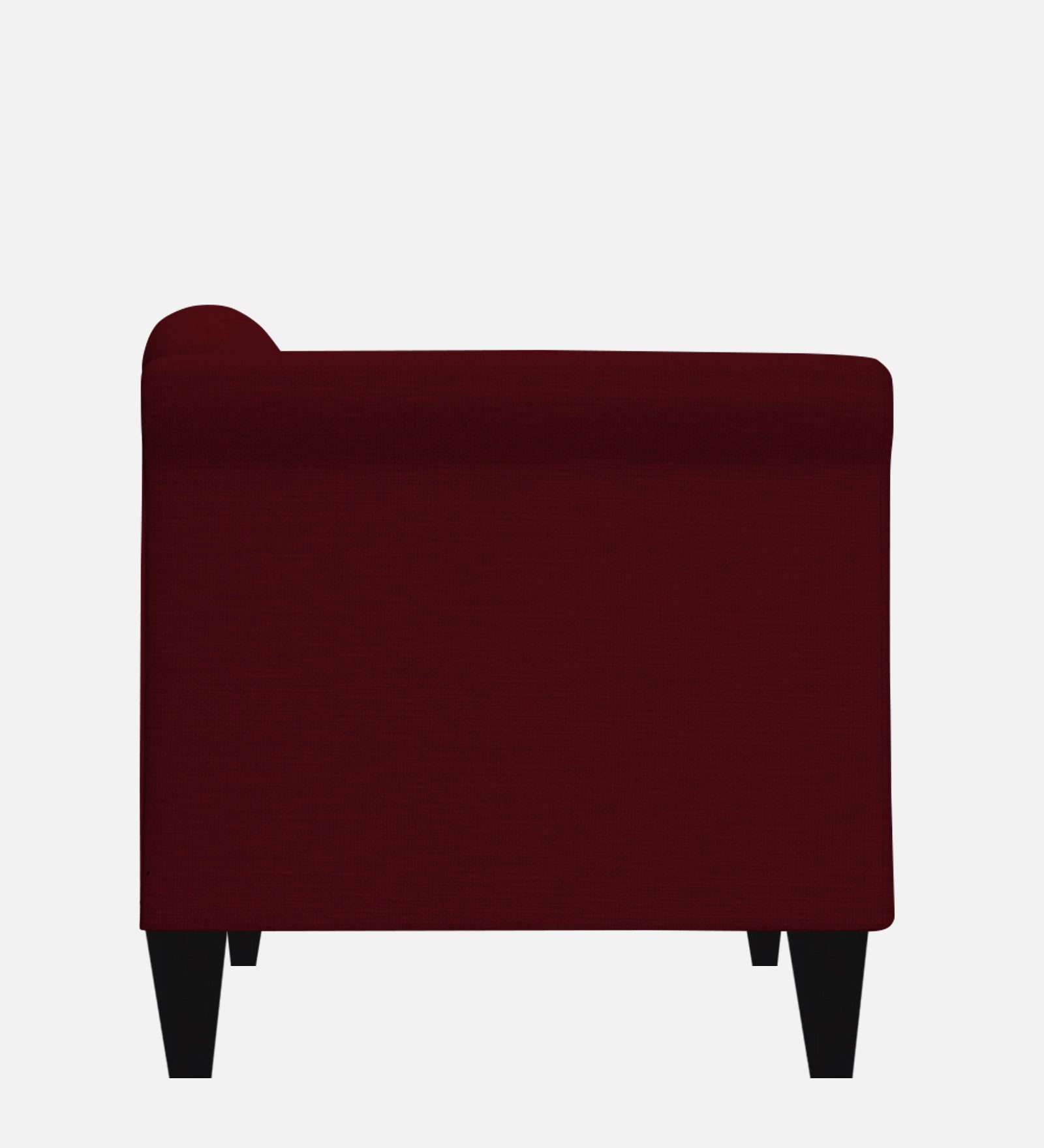 Kimber Fabric 1 Seater Sofa in Ruby Red Colour