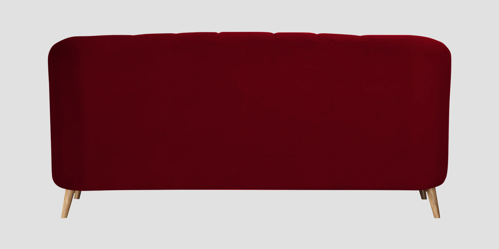Kaylee Velvet 3 Seater Sofa In Cherry Red Colour - Febonic Living