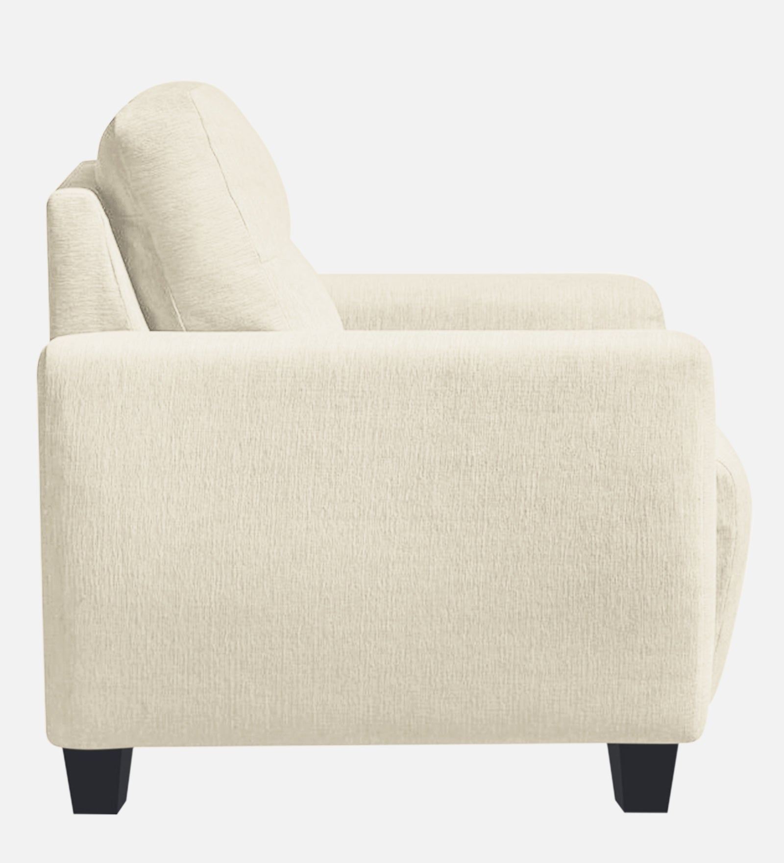 Bakadi Fabric 1 Seater Sofa In Ivory Cream Colour - Febonic Living