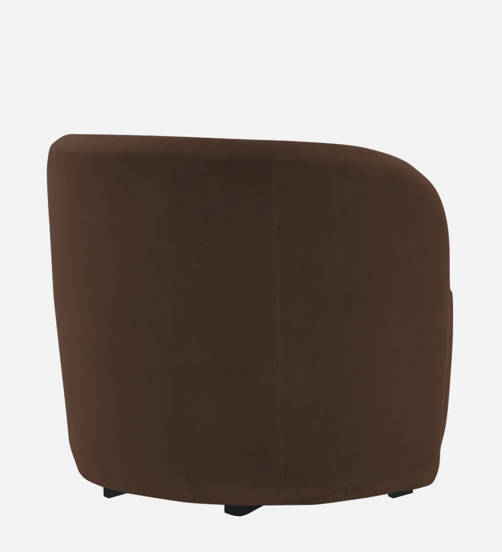 Lucky Velvet Wing Chair In Cholocate Brown Colour - Febonic Living