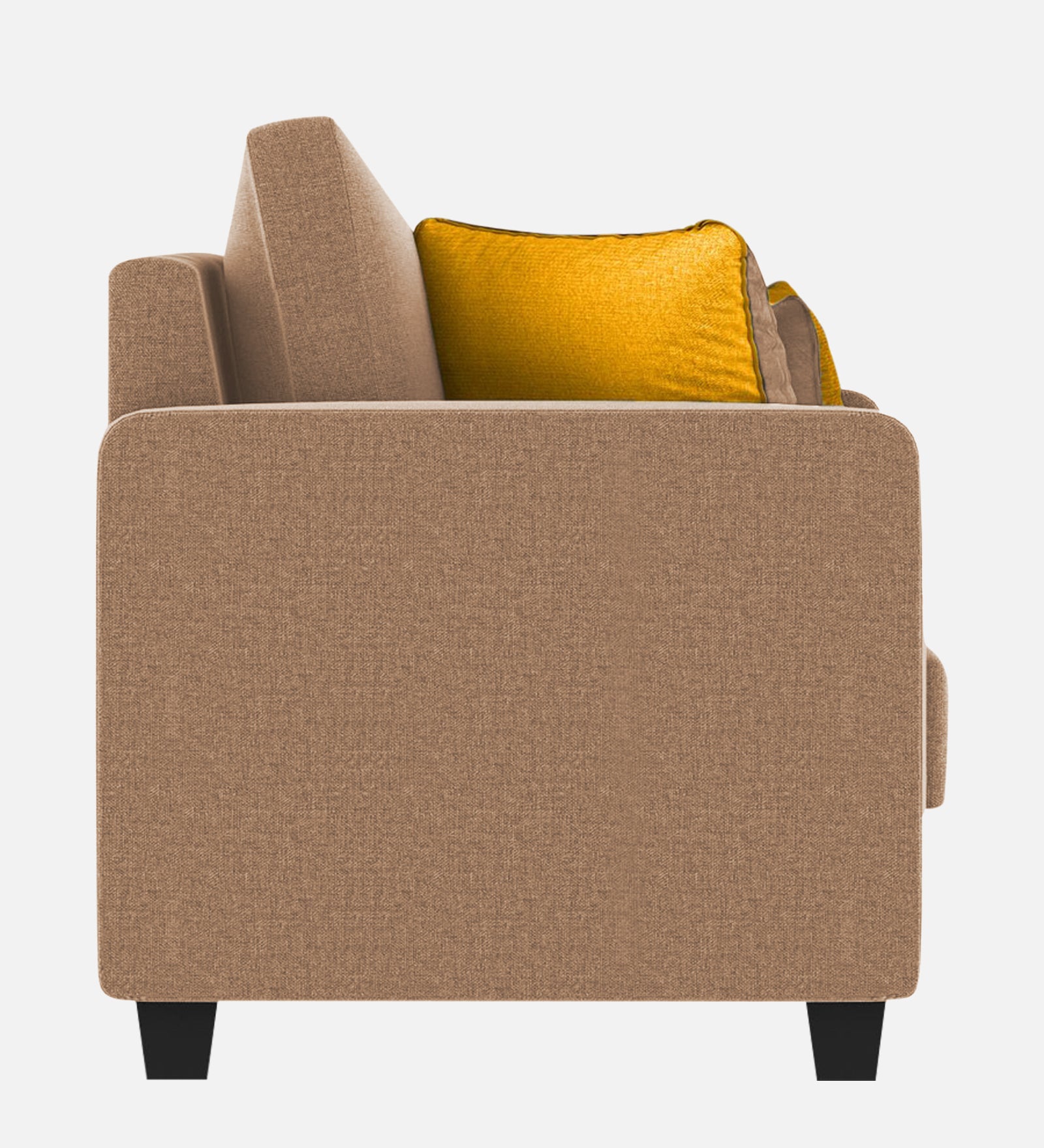 Nabi Fabric 1 Seater Sofa In Cosmic Beige Colour - Febonic Living
