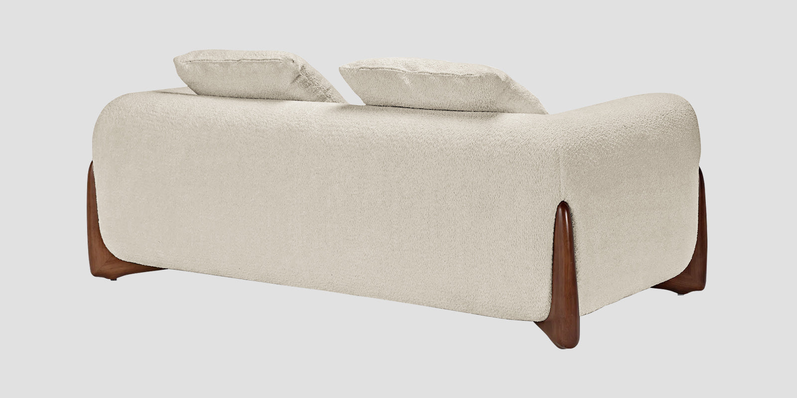 Boko Boucle 2 Seater Sofa In Shell White Colour - Febonic Living