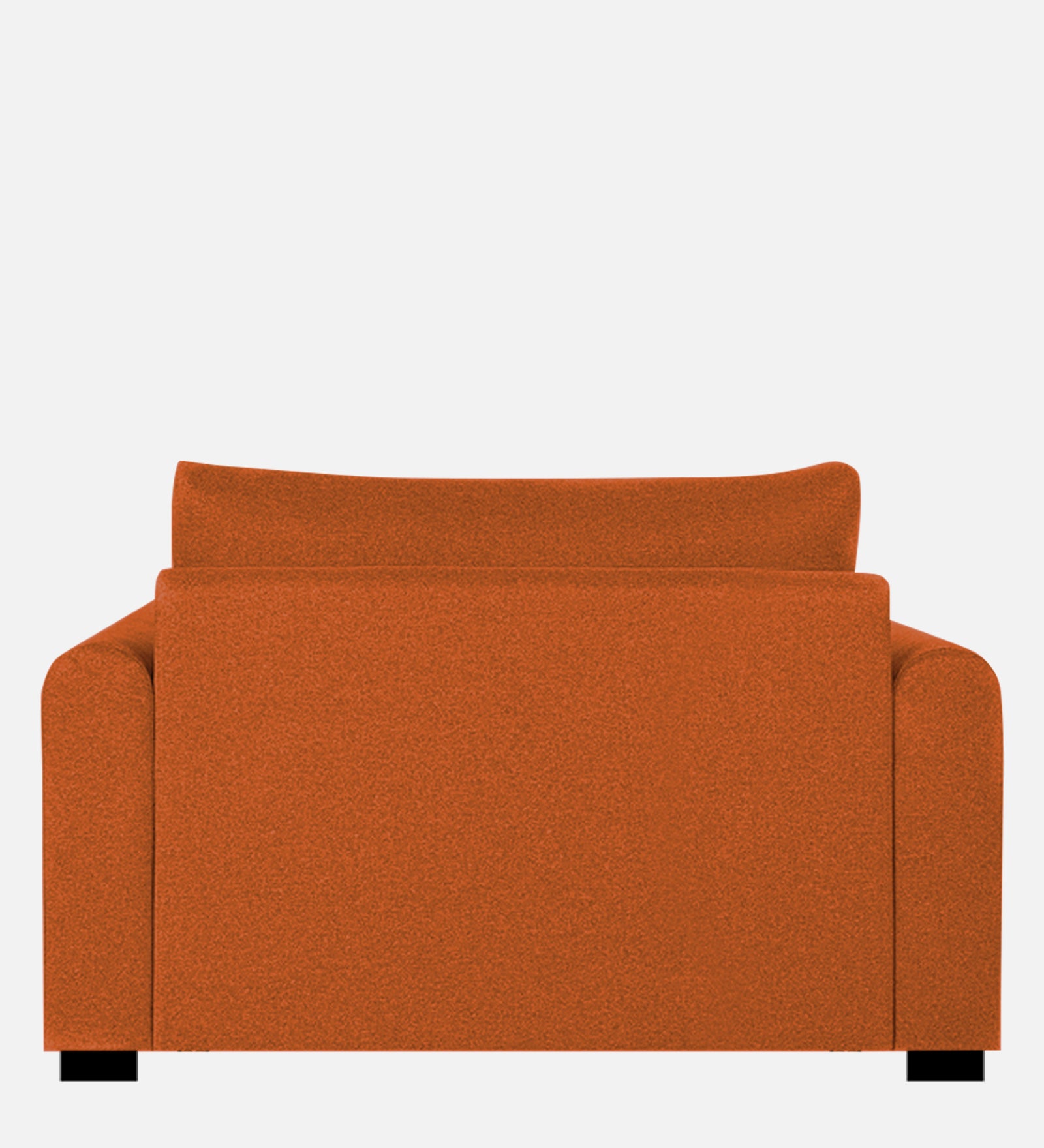 Sigma Fabric 1 Seater Sofa In Vivid Orange Colour - Febonic Living