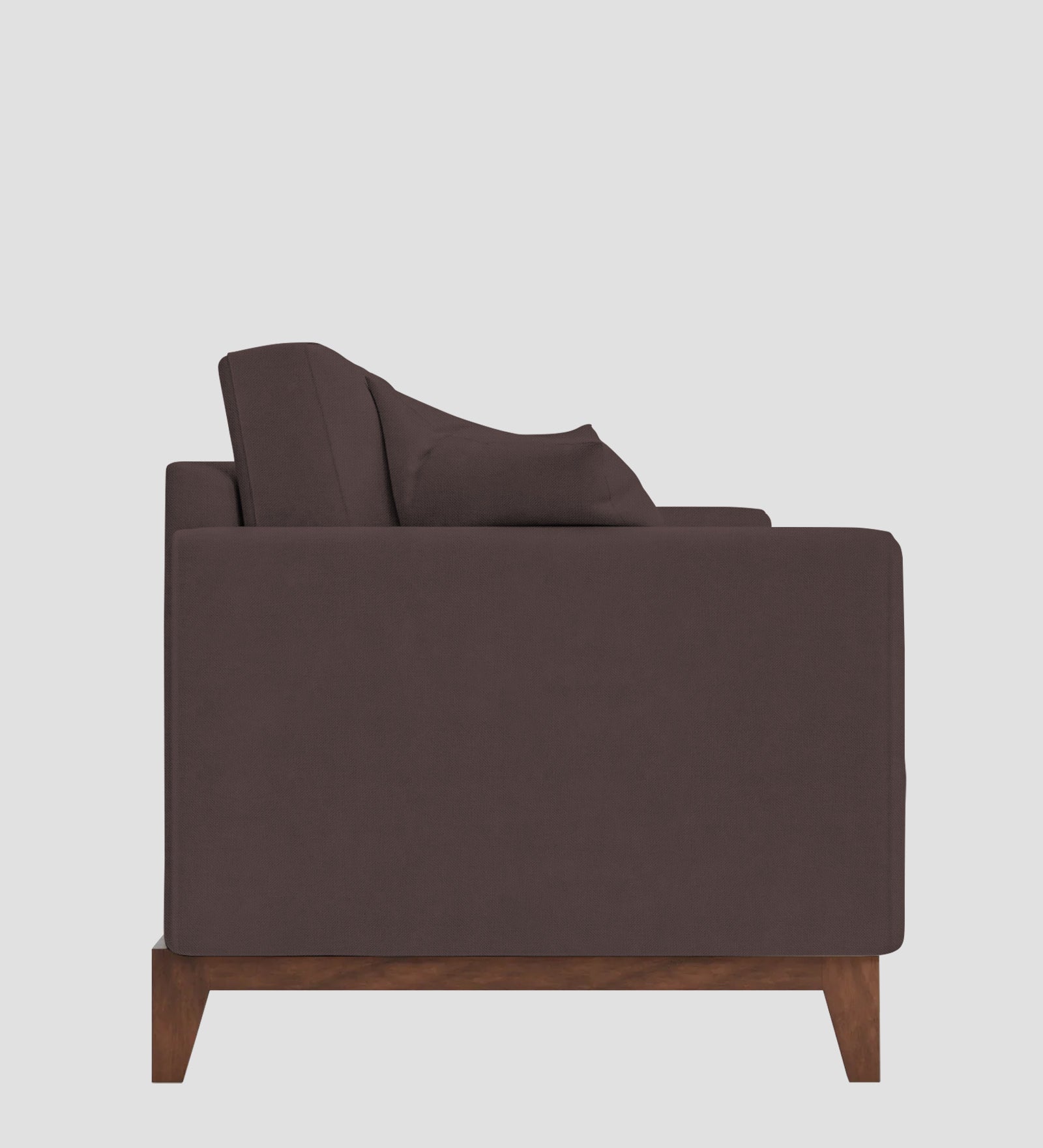 Luca Fabric 1 Seater Sofa In Night Brown Colour - Febonic Living