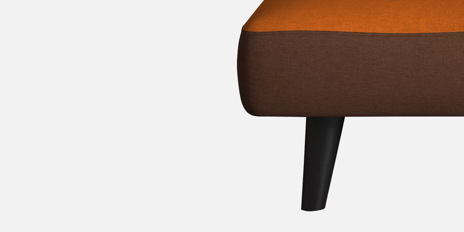 Vedan Fabric 3 Seater Convertible Sofa Cum Bed In Dark Orange Colour - Febonic Living