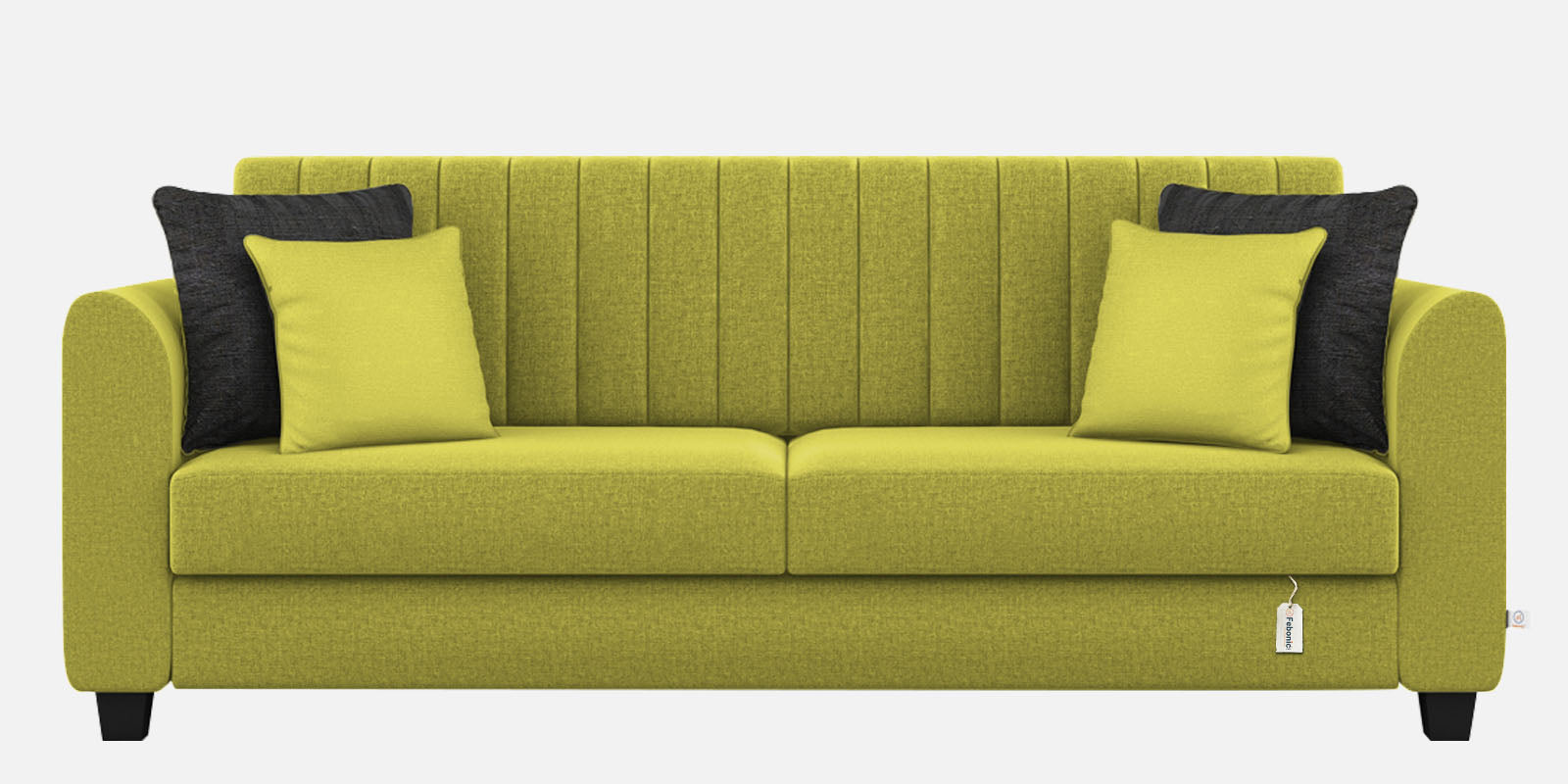 Cosmic Fabric 3 Seater Sofa In Parrot Green Colour - Febonic Living
