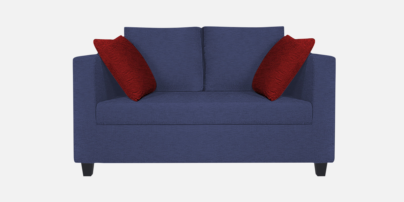 Nuska Fabric 2 Seater Sofa In Slate Blue Colour - Febonic Living