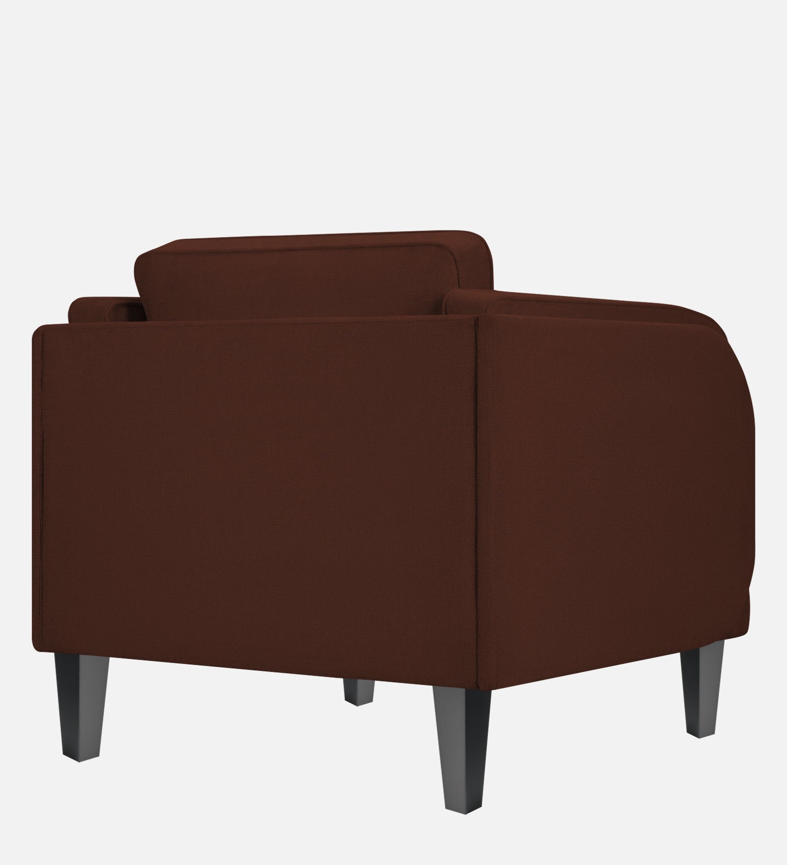 Siddy Fabric 1 Seater Sofa in Coffee Brown Colour