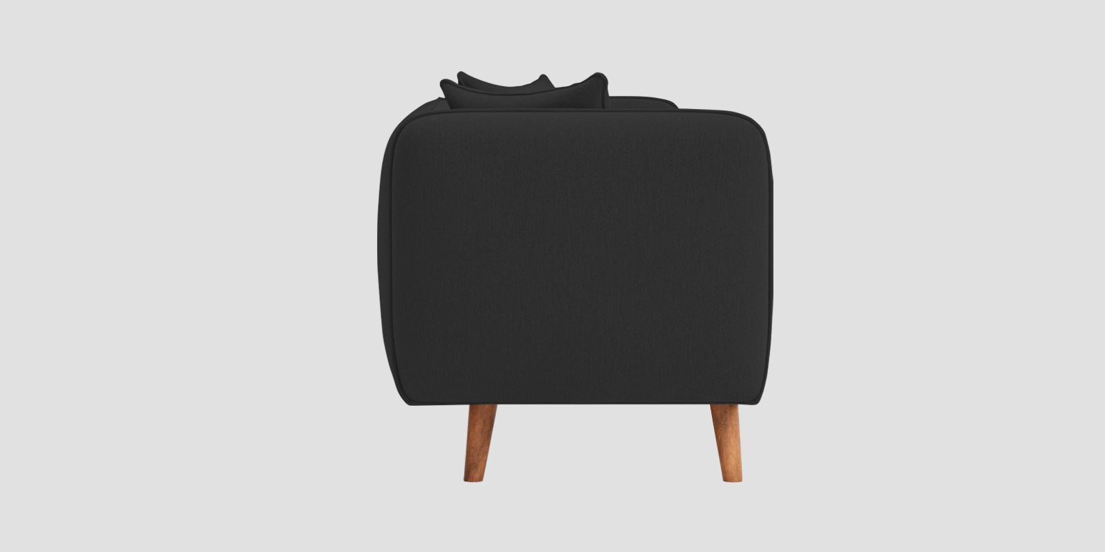 Reva Fabric 2 Seater Sofa In Bitter Black Colour - Febonic Living