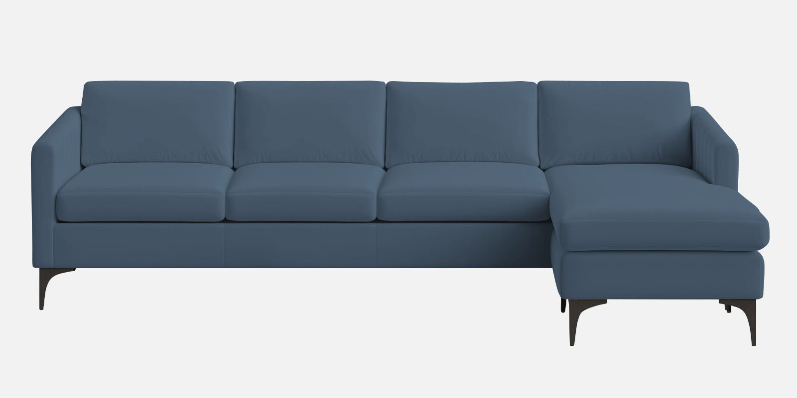Haru Fabric LHS Sectional Sofa (3+Lounger) In Oxford Blue Colour - Febonic Living