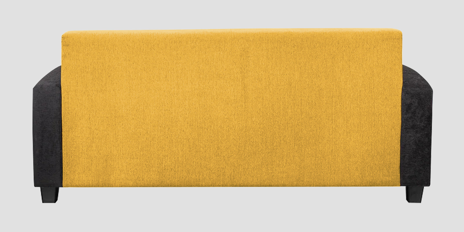 Alex Fabric 3 Seater Sofa In Bold Yellow Colour - Febonic Living