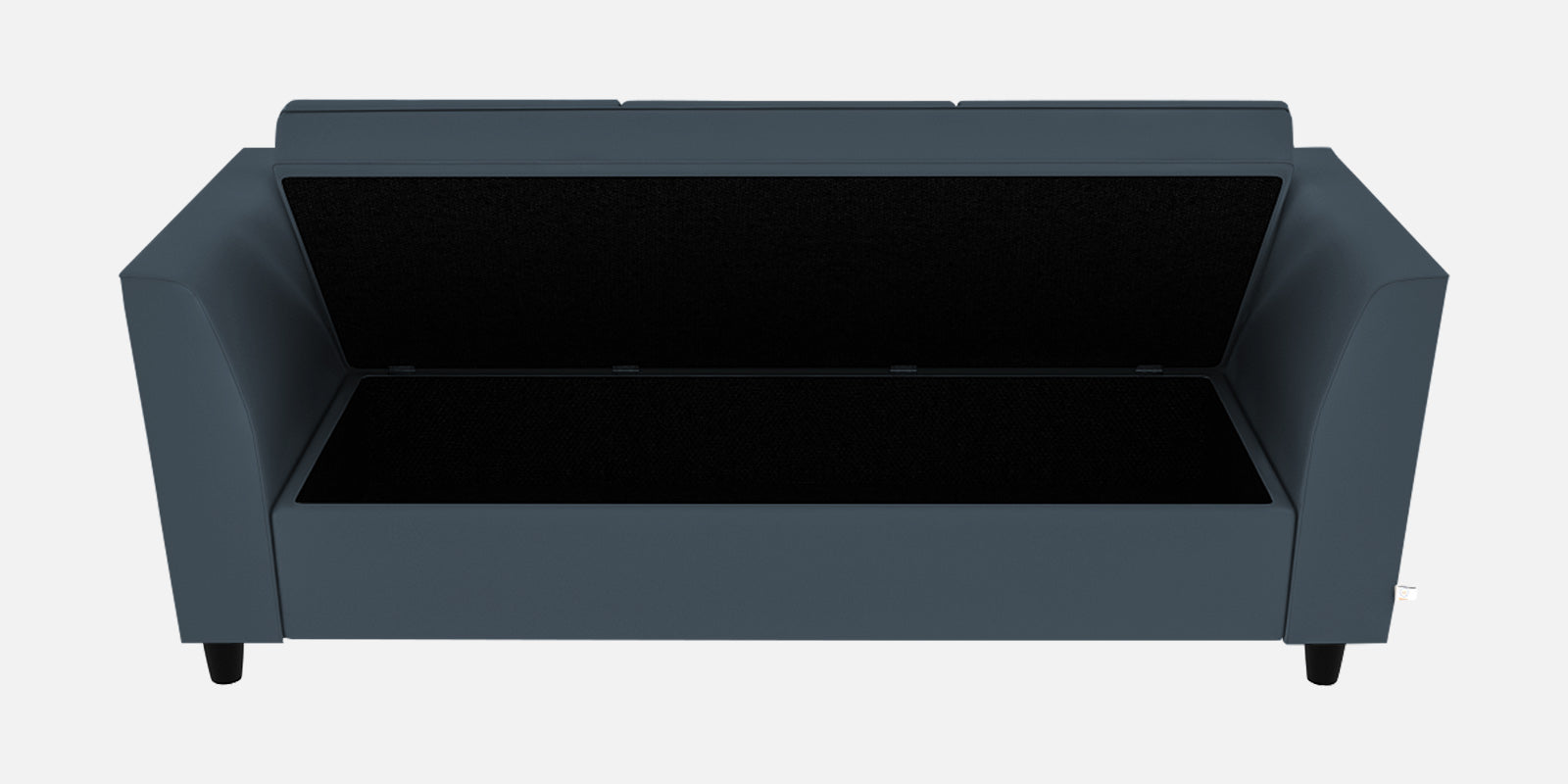 Bristo Velvet 3 Seater Sofa In ox oxford blue Colour With Storage - Febonic Living