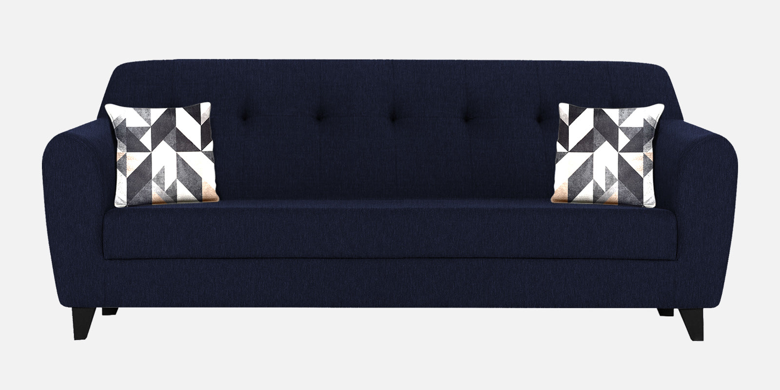 Melaan Fabric 3 Seater Sofa In Royal Blue Colour - Febonic Living