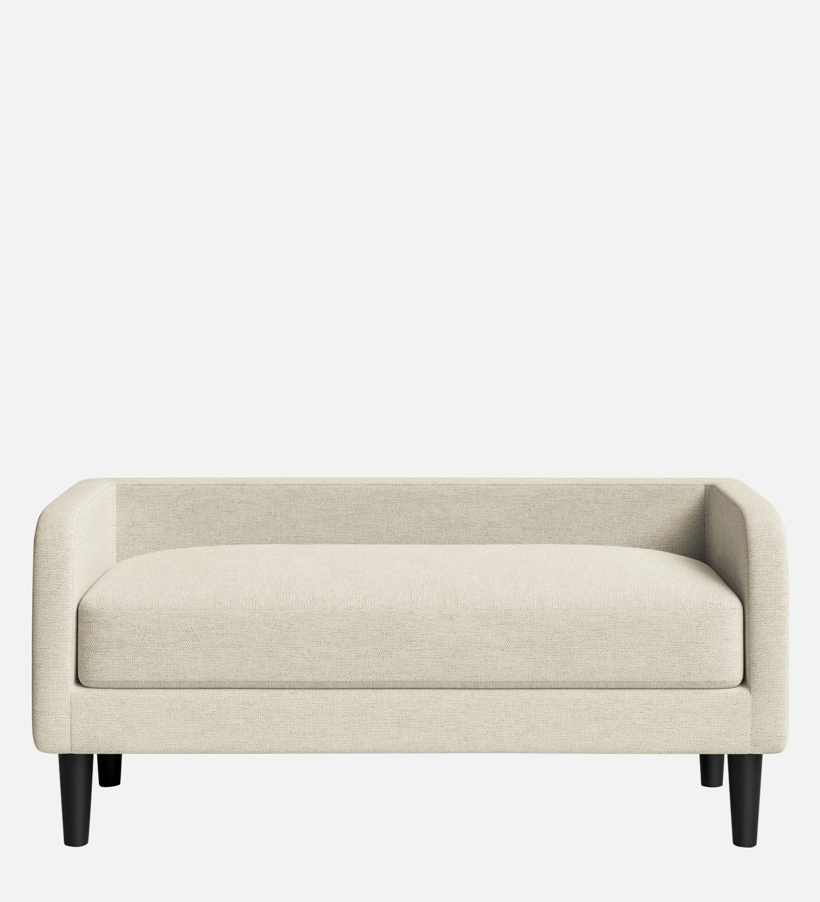 Maya Fabric Bench In Ivory Cream Colour - Febonic Living
