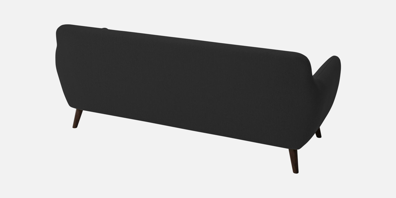 Goofy Fabric 3 Seater Sofa In Bitter Black Colour - Febonic Living