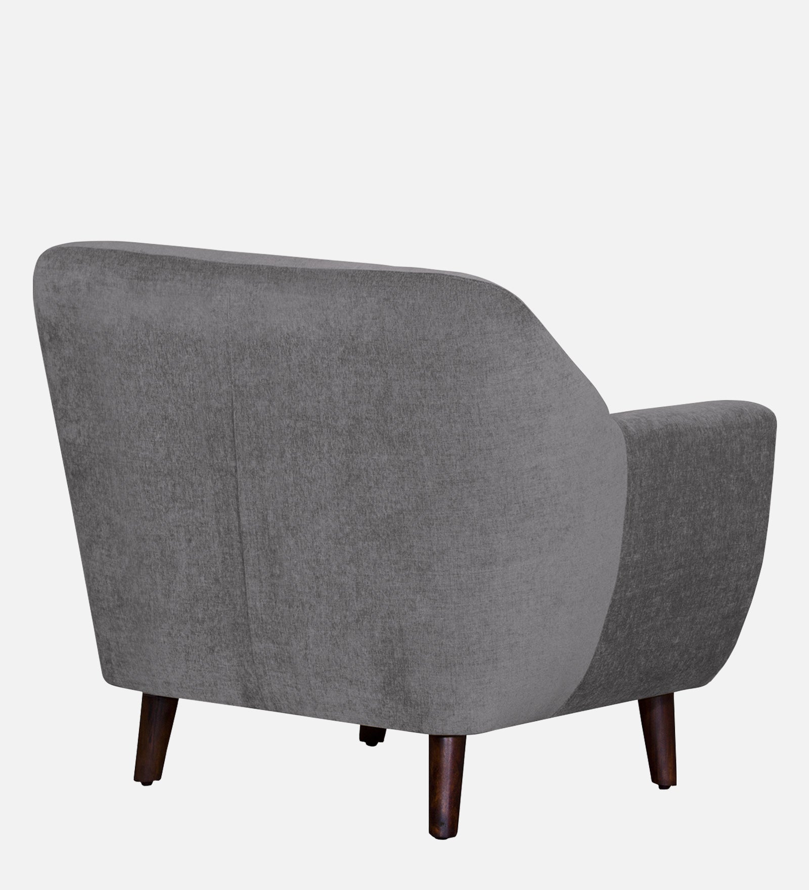German Fabric 1 Seater Sofa In Sudo Grey Colour - Febonic Living