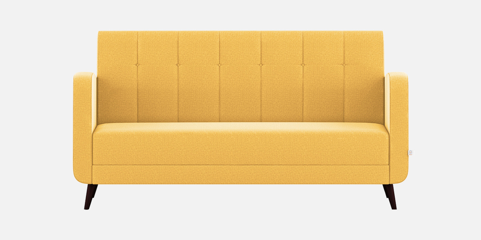 Wiki Velvet 3 Seater Sofa In Turmeric yellow Colour - Febonic Living