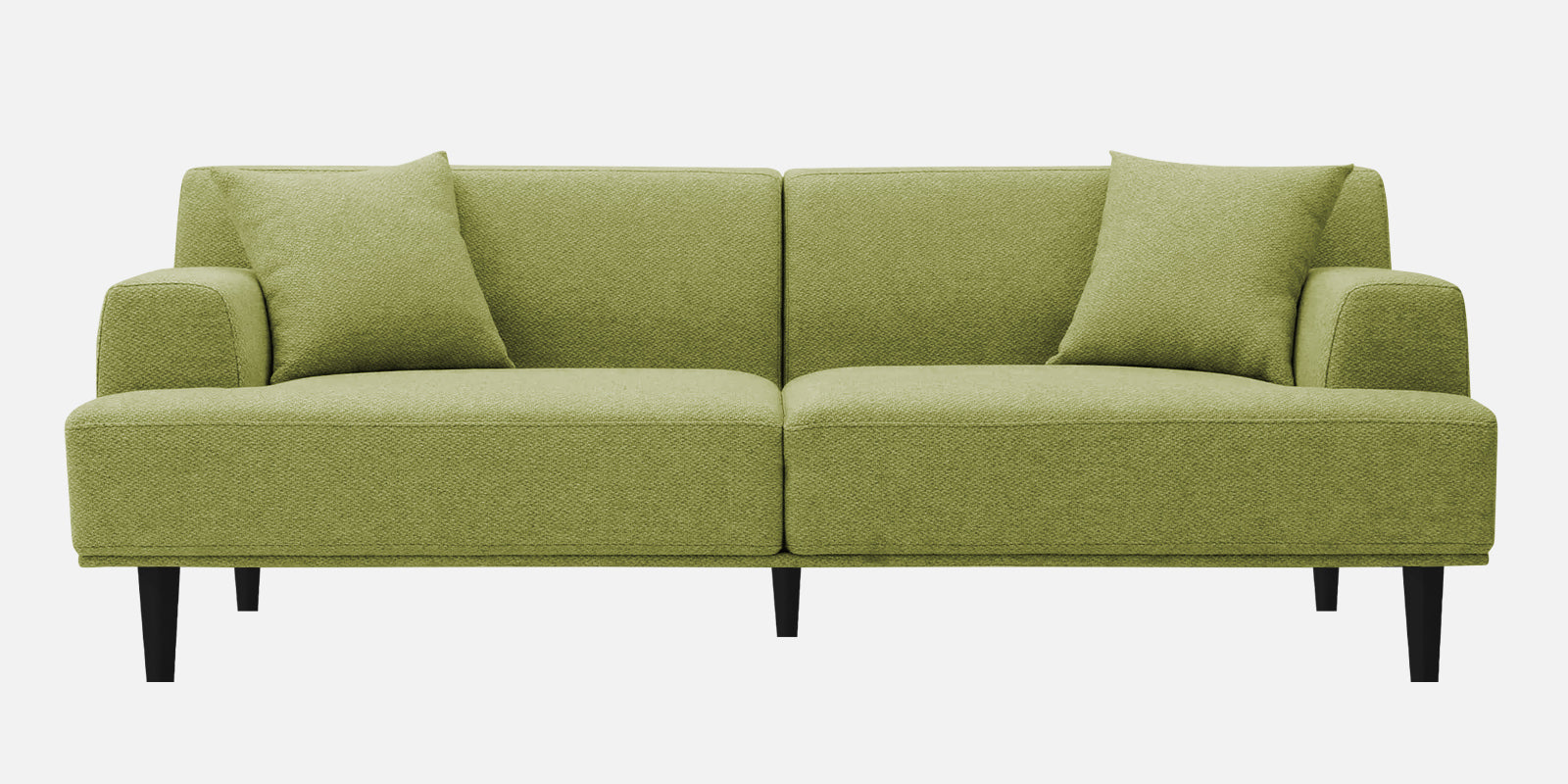 Cobby Fabric 3 Seater Sofa In Lime Green Colour - Febonic Living