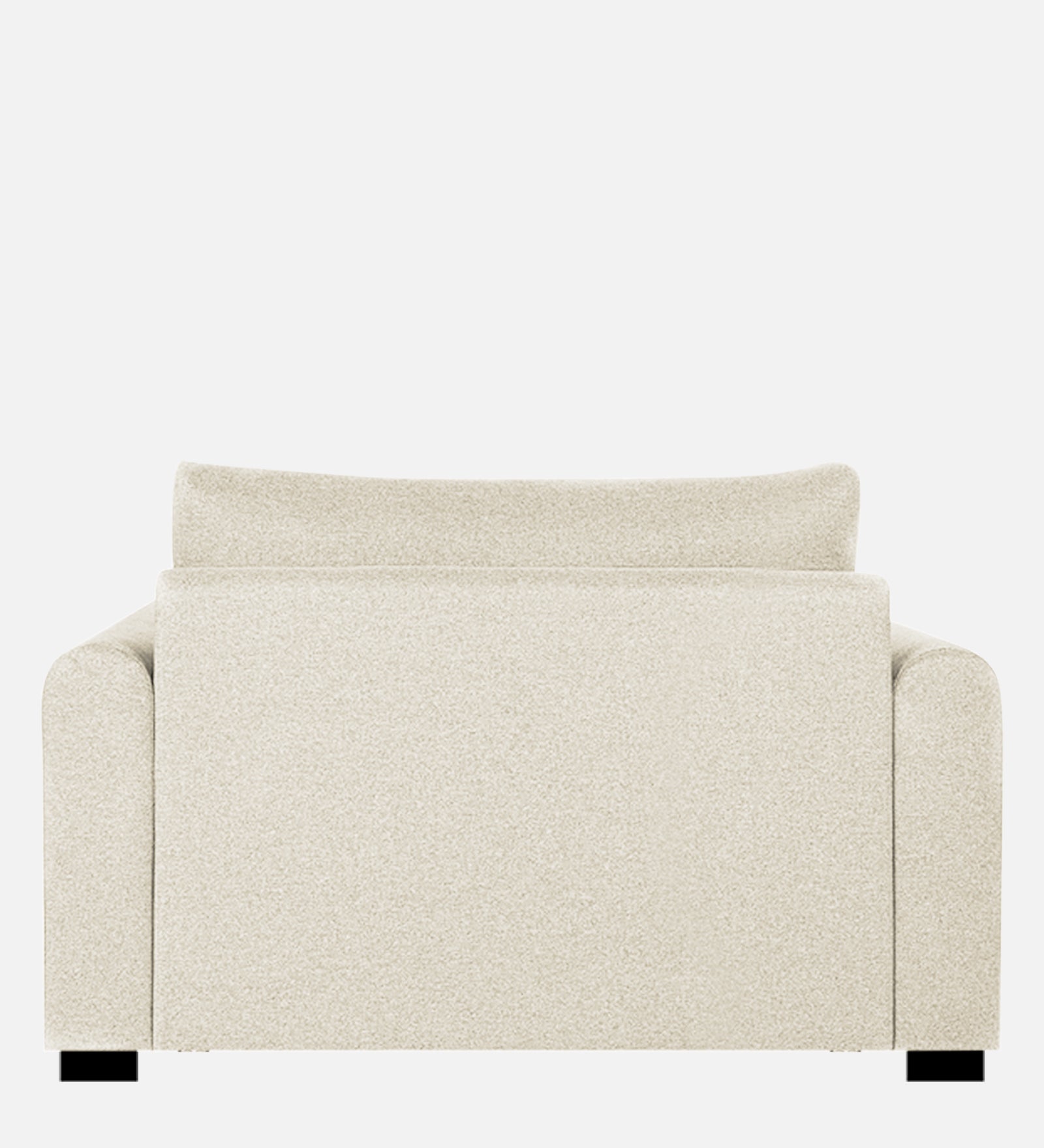 Sigma Fabric 1 Seater Sofa In Ivory Cream Colour - Febonic Living