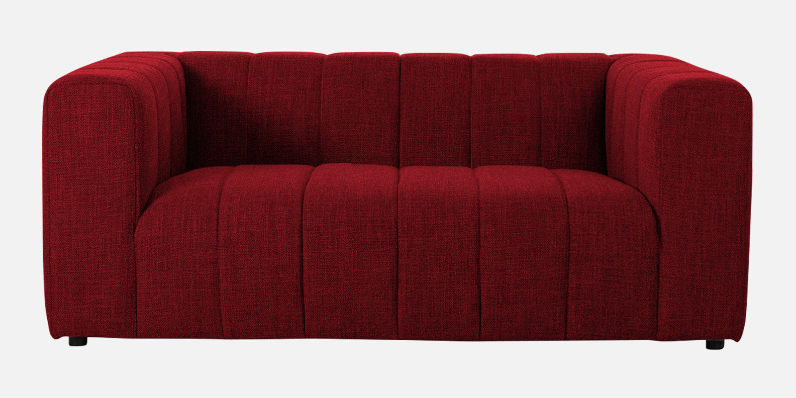 Lara Fabric 2 Seater Sofa In Blood Maroon Colour - Febonic Living