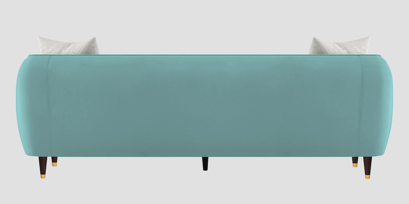 Hairo Velvet 3 Seater Sofa In Barmunda Aqua Colour - Febonic Living