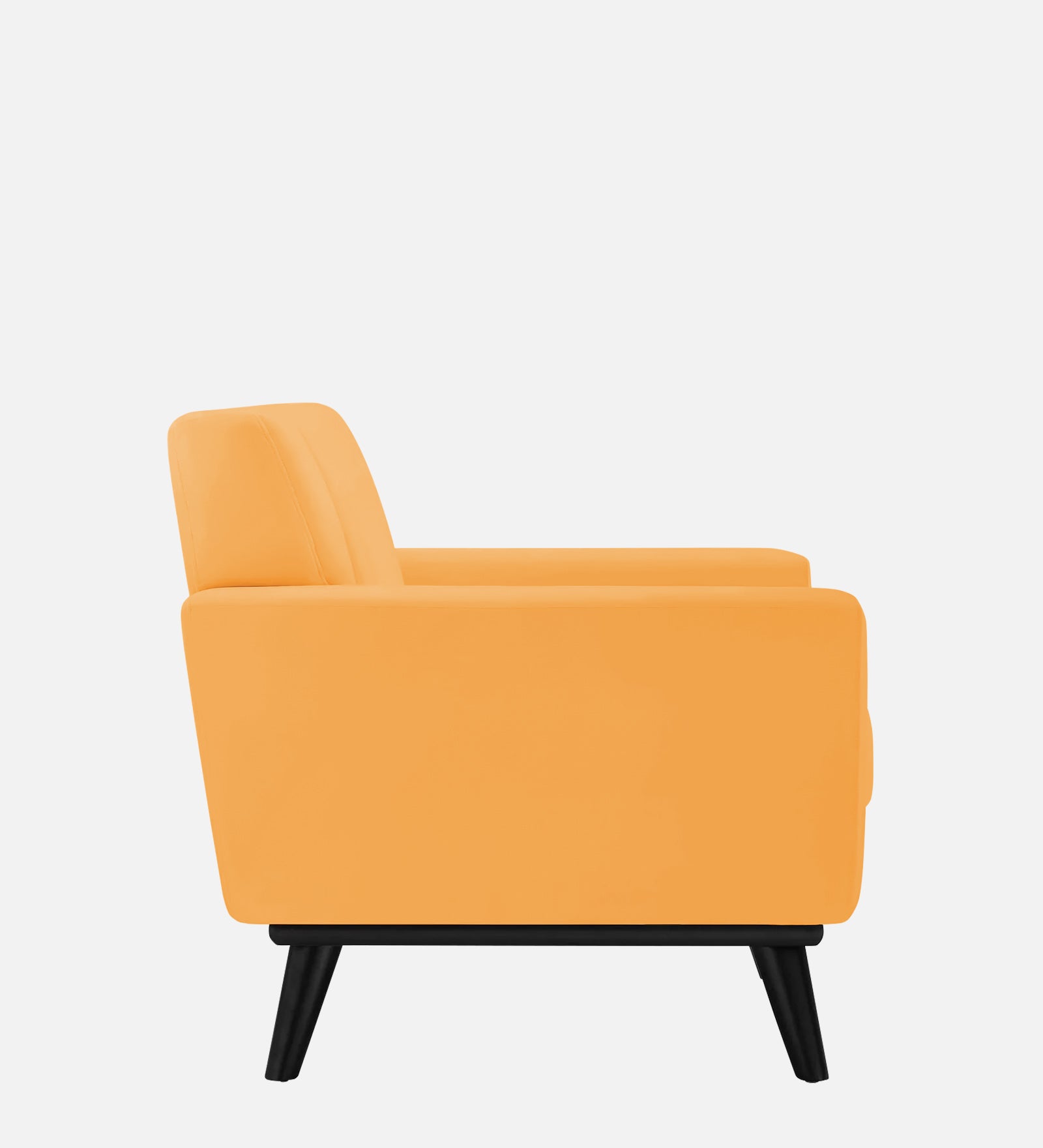 Tucker Velvet 1 Seater Sofa In Tangerine Orange Colour - Febonic Living