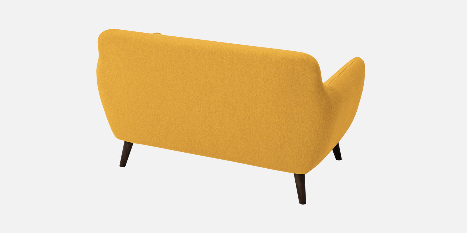 Goofy Fabric 2 Seater Sofa In Bold Yellow Colour - Febonic Living