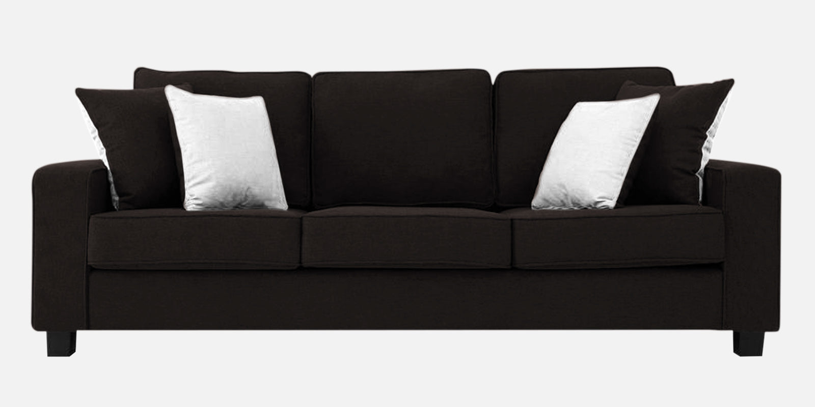 Ladybug Fabric 3 Seater Sofa In Cara Brown Colour - Febonic Living