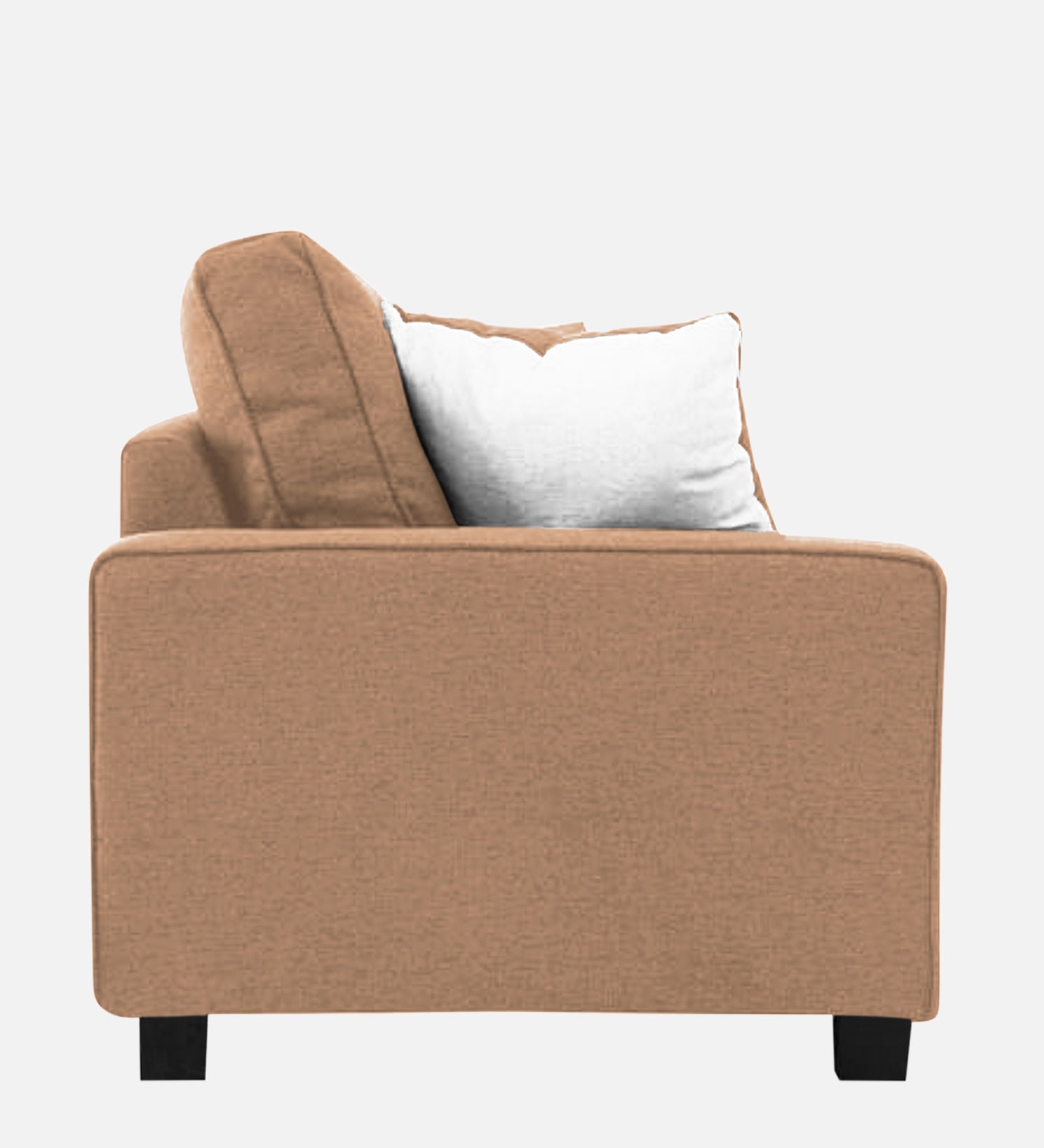 Ladybug Fabric 1 Seater Sofa In Cosmic Beige Colour - Febonic Living