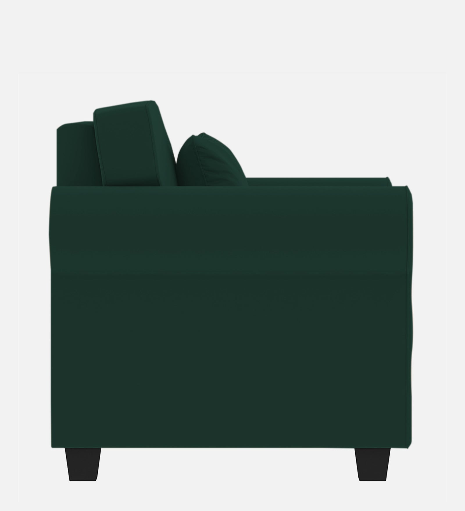 Numonk Velvet 1 Seater Sofa In Forest Green Colour