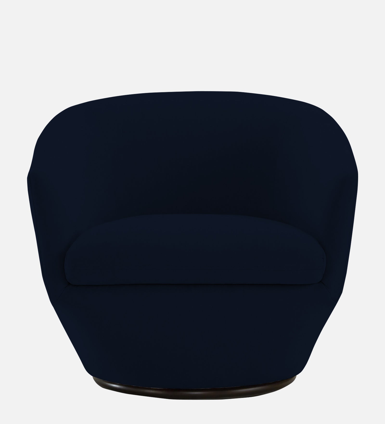 Haddie Velvet Swivel Chair In Dark Blue Colour - Febonic Living