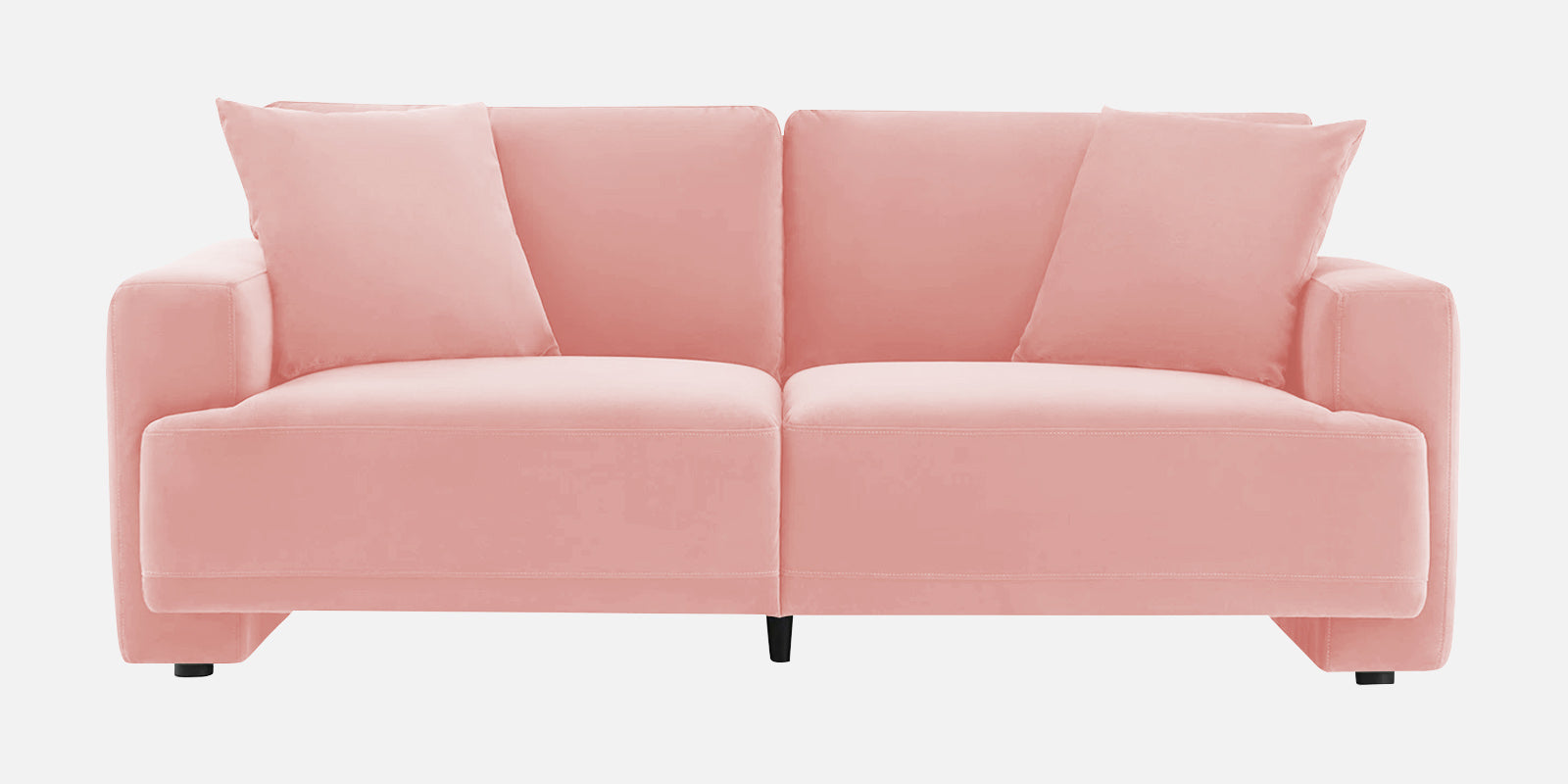 Kosta Velvet 2 Seater Sofa In Millennial Pink Colour - Febonic Living