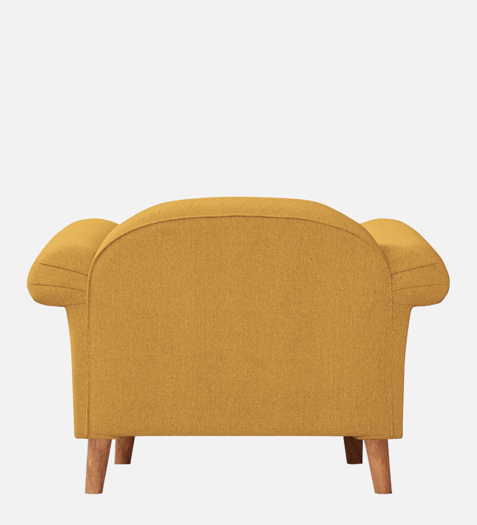 Barber Fabric 1 Seater Sofa In Corn Yellow Colour - Febonic Living