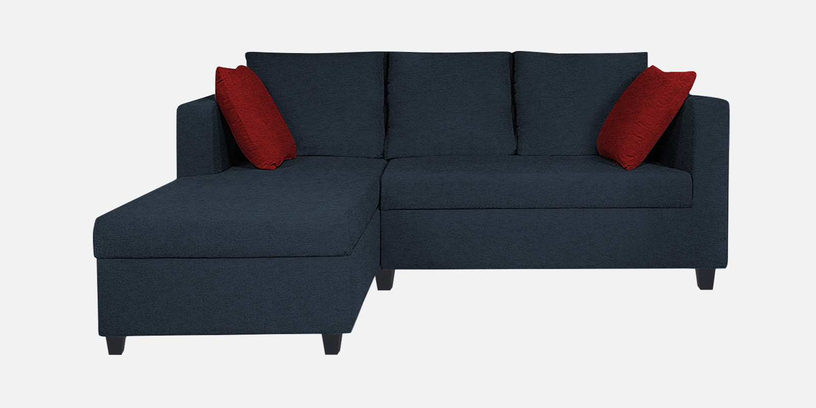 Nebula Fabric RHS Sectional Sofa (2+Lounger) In Denim Blue Colour - Febonic Living