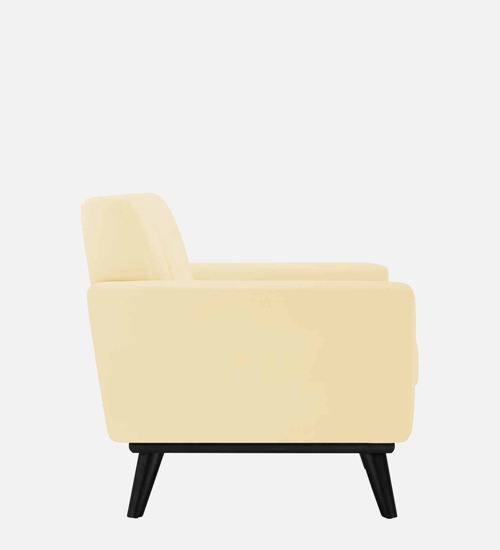 Tucker Velvet 1 Seater Sofa In Sandy Beige Colour - Febonic Living